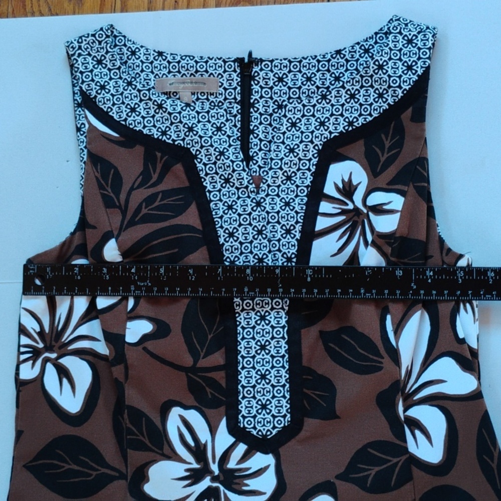 Tommy Bahama Brown and White Floral Dress - Picture 13 of 14